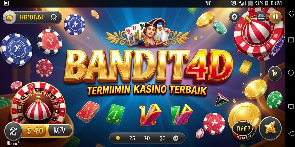 Screenshot BANDIT4D menampilkan gameplay kasino yang seru dan mengasyikkan.