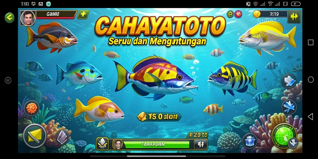 Tampilan gameplay seru CAHAYATOTO yang penuh warna.