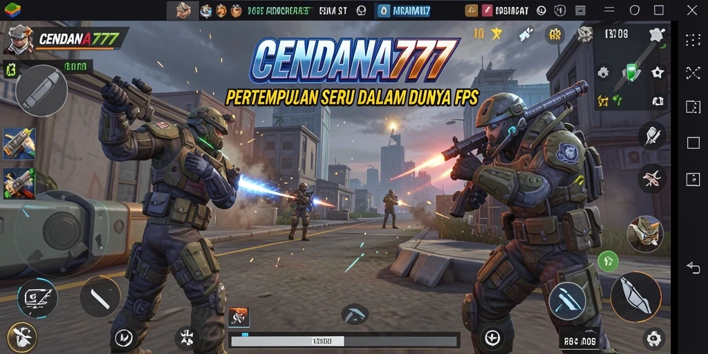 Gambaran gameplay seru dalam CENDANA777 dengan aksi tembak-menembak.