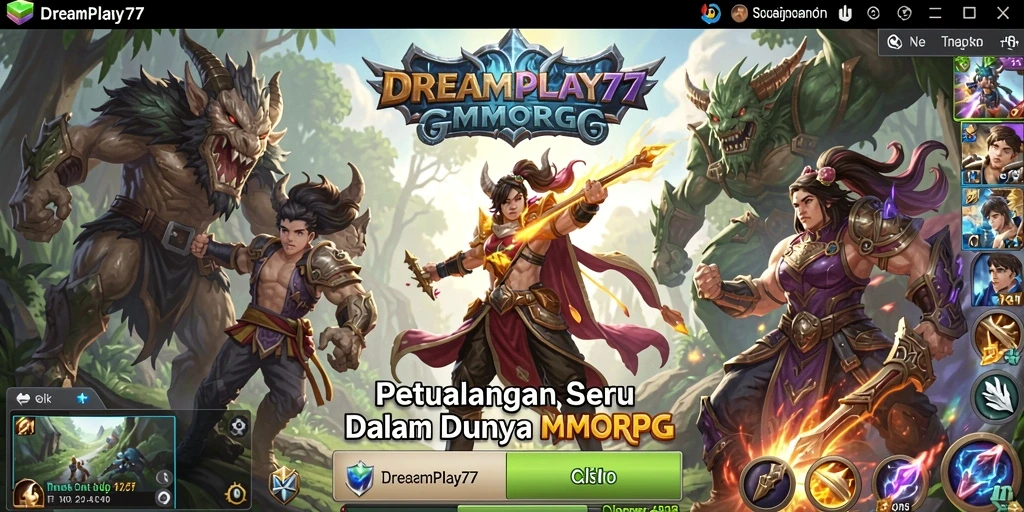 Screenshot gameplay menampilkan aksi seru dalam dunia MMORPG.