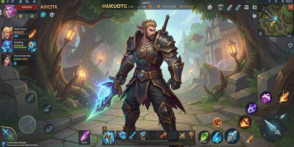Tangkapan layar HAIKUOTK menunjukkan pertarungan epik dalam dunia ARPG.