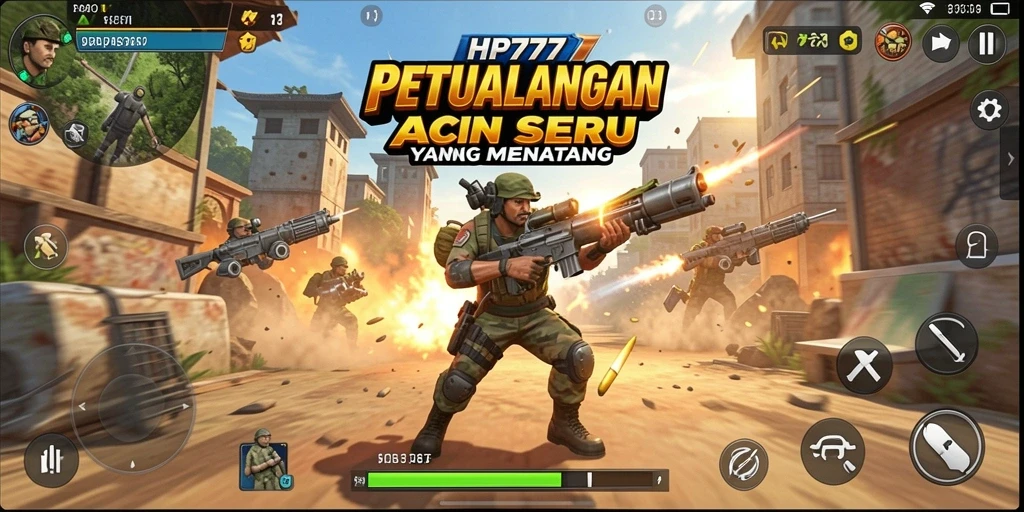 Tampilan gameplay <strong>HP777</strong> yang menegangkan dan penuh aksi.