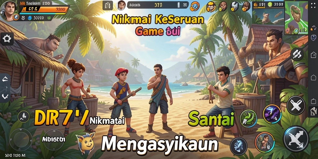 Tangkapan layar utama menunjukkan gameplay yang seru dan santai dari IDR77.