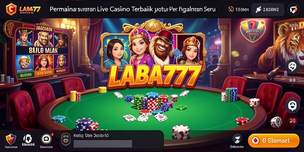 Tampilan menarik dari gameplay Live Casino LABA777 dengan dealer profesional.