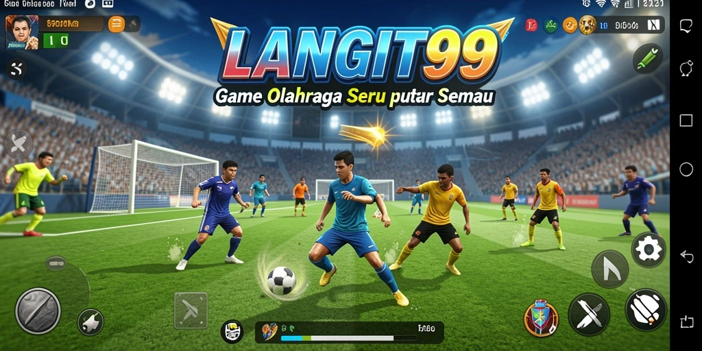 Gambaran utama gameplay yang seru di LANGIT99 dengan berbagai cabang olahraga.