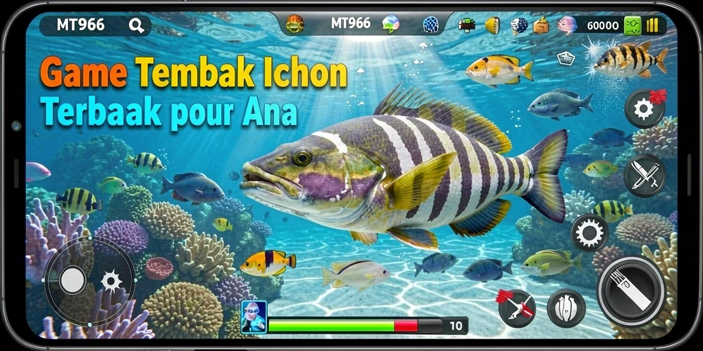 Tampilan seru gameplay Tembak Ikan yang penuh aksi.