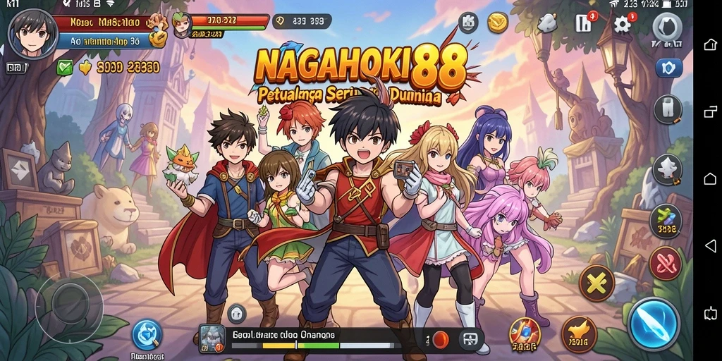 Tampilan gameplay seru di NAGAHOKI88 yang penuh warna.