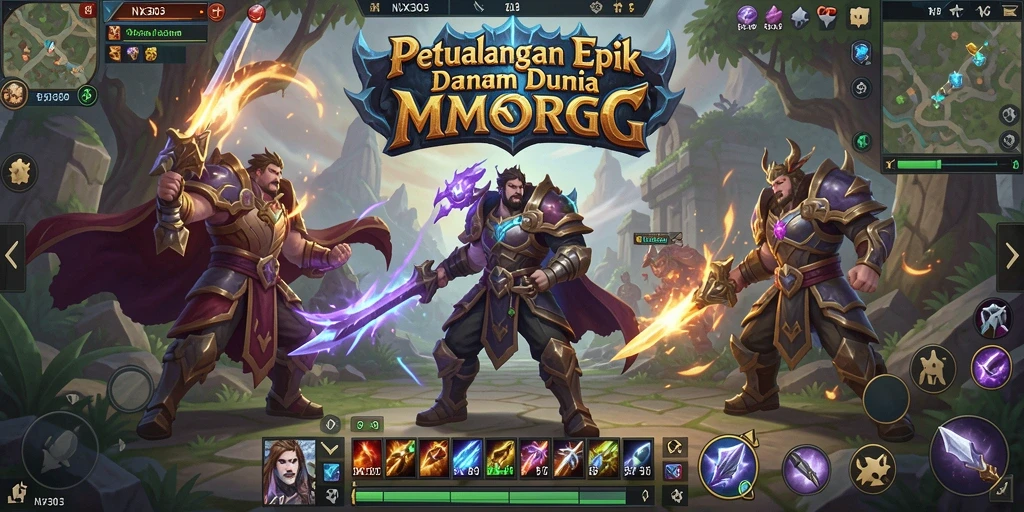 Tampilan gameplay <strong>NX303</strong> menampilkan pertempuran epik dan pemandangan yang menakjubkan.
