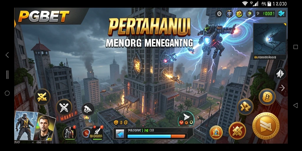 Screenshot PGBET menampilkan aksi intens dalam game Tower Defense.