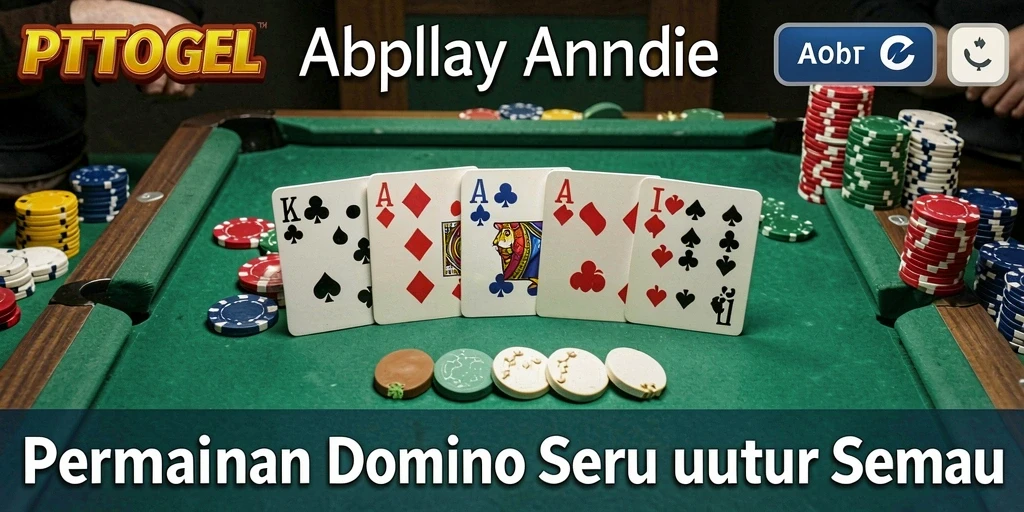 Gameplay seru PTTOGEL dalam aksi permainan Domino.