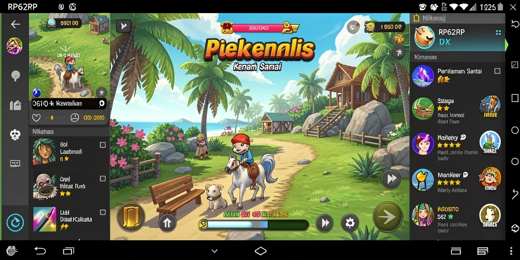 Tampilan gameplay RP62RP yang penuh warna dan seru.
