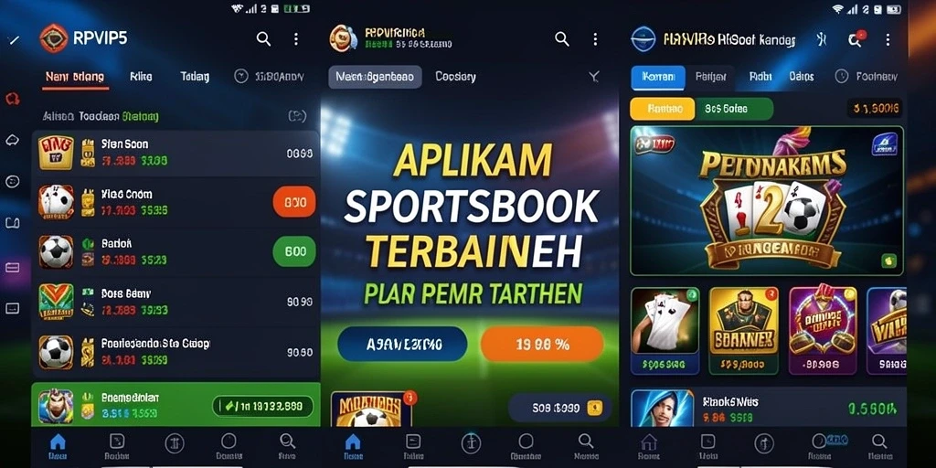 Tampilan antarmuka RPVIP5 dengan berbagai pilihan taruhan yang menarik.