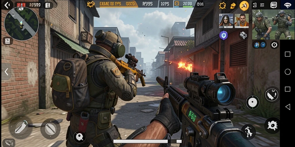 Tampilan gameplay seru dari RR999 dengan aksi TPS yang menegangkan.