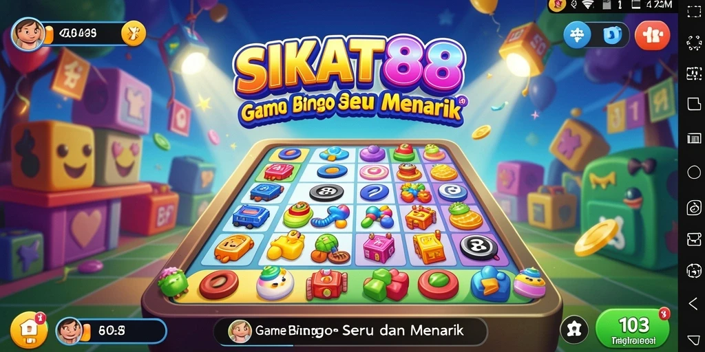 Tampilan gameplay seru di SIKAT88 yang penuh warna.