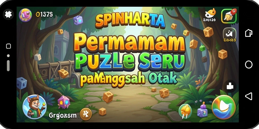 Tampilan gameplay SPINHARTA yang menantang dan menarik.