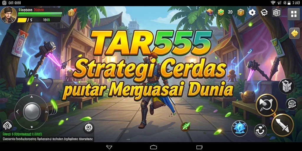 Screenshot gameplay TAR555 menunjukkan pertempuran strategi yang mendebarkan.