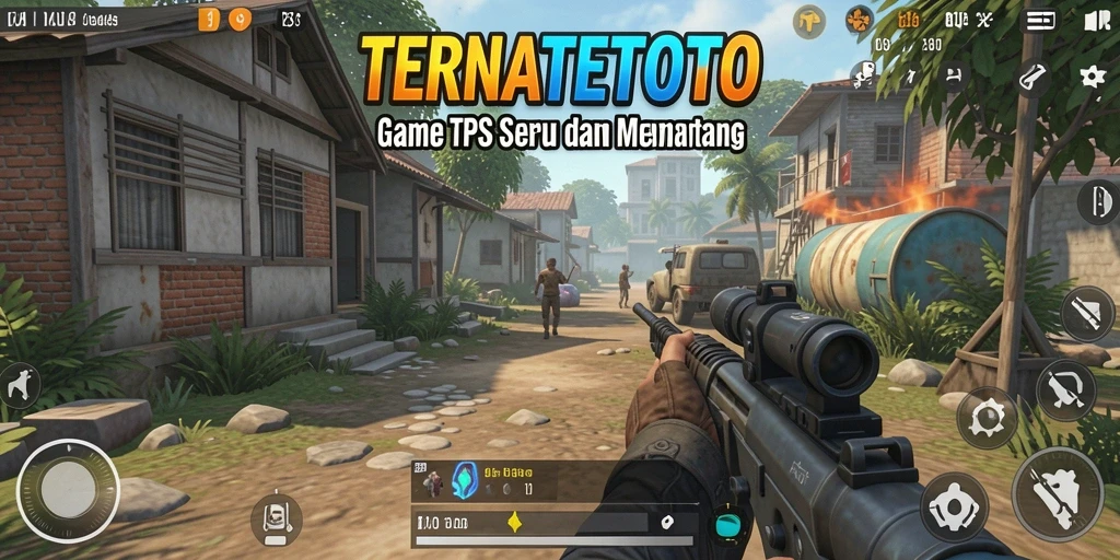 Screenshot gameplay TPS TERNATETOTO yang seru dan dinamis.