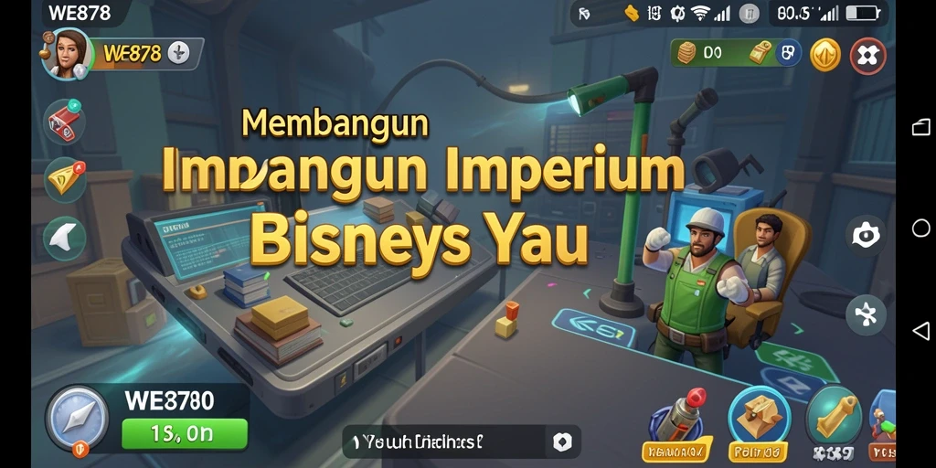 Gameplay WE878 menampilkan pengalaman membangun bisnis yang mendebarkan.
